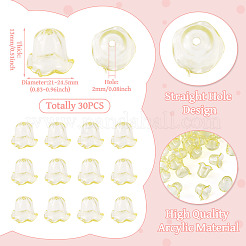 30 tappo in perline acriliche per realizzare campanelli eolici&nbsp;TACR-TA0001-69B
