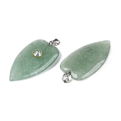 Pendentifs en aventurine vert naturel&nbsp;G-Q601-47F