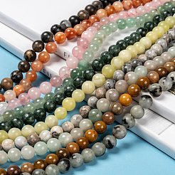 Fili di perline di gemstone naturale&nbsp;G-F591-03M-8mm