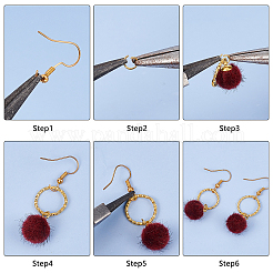 Faux Nerz bedeckt Charms&nbsp;WOVE-PH0001-15