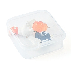 Pendenti in resina opaca di halloween 6 pz 6 stili&nbsp;RESI-FS0001-34