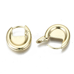 Laiton Huggie boucles d'oreilles&nbsp;EJEW-N011-41G-NF