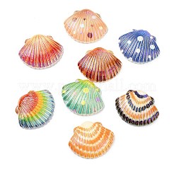 40 Stück 8 Farben undurchsichtige Harz-Cabochons&nbsp;RESI-CJ0004-35
