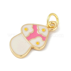 Pendentifs d'émail en laiton &nbsp;KK-B114-17G-03