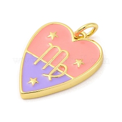 Pendentifs d'émail en laiton &nbsp;LS-KK-Z077-01G-09