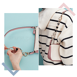 3 pz 3 stili luna stella cuore lega smaltata maglie catene di estensione per borsa&nbsp;AJEW-GA0008-26B
