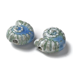 Perles en porcelaine manuelles&nbsp;PORC-L080-F07