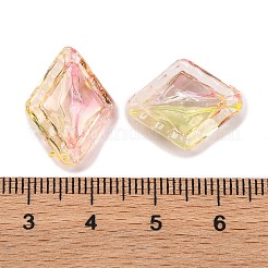 51 Stück transparente zweifarbige Acrylperlen&nbsp;MACR-K359-19A