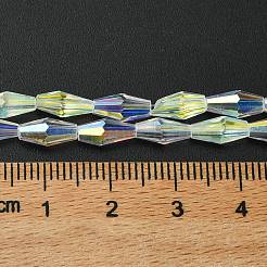 Trasparenti perle di vetro placca fili&nbsp;GLAA-K064-05A-AB03