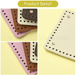 2 Stück quadratischer Taschenboden aus PU-Kunstleder&nbsp;DIY-FS0010-61F