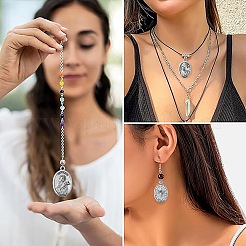 20 pz 4 ciondoli in lega di stile tibetano&nbsp;TIBEP-CJ0001-20