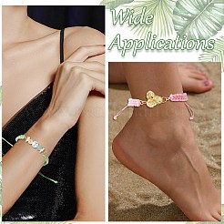 12 bracelet en cordon de polyester ciré pour la fabrication&nbsp;AJEW-CJ00021