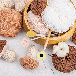 Gänseblümchen & Blätter – lebensmittelechte&nbsp;DIY-DC0002-23