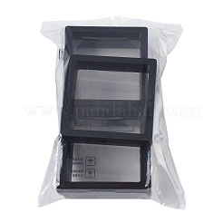 5 Stück quadratische transparente Schmuck-Displaybox aus PE-Dünnschicht-Aufhängung&nbsp;CON-FS0001-19C