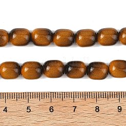 Colliers de perles de verre teintées imitation œil de tigre&nbsp;GLAA-H040-02E