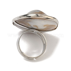 Verstellbare Fingerringe aus Süßwassermuscheln&nbsp;RJEW-XCP0001-06