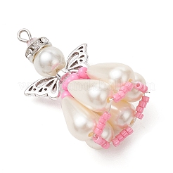Pendentifs en perles de verre nacrées&nbsp;PALLOY-MZ00487-05