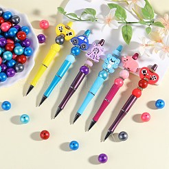 50 Uds. Cuentas redondas de silicona estilo metal de imitación&nbsp;SIL-SZ0001-78G