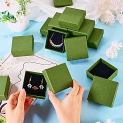 12 boîte de rangement de bijoux en carton avec éponge&nbsp;CON-TA0001-43B