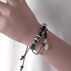 Bracciali a doppio strato in similpelle&nbsp;WGA6452-02