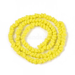 Brins de perles de verre opaques givrées&nbsp;GLAA-N017-4mm-13