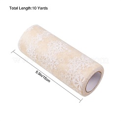 Cintas de malla decorativa de copo de nieve&nbsp;OCOR-P010-G02
