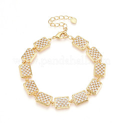 Bracelets en laiton pour femmes&nbsp;ZIRC-T016-07G