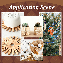 350 Stück flache Bastel-Holzclips&nbsp;DIY-WA0001-27