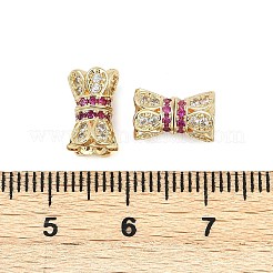 Schraubverschlüsse aus Messing mit Mikropavé-Kubikzirkonia&nbsp;KK-H202-15G
