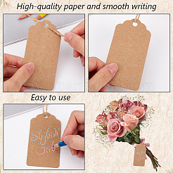 200 etichetta regalo rettangolare in carta kraft&nbsp;CDIS-SP0001-13