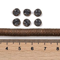 Brins de perles d'hématite non magnétiques synthétiques galvanisées&nbsp;G-H020-M01-22