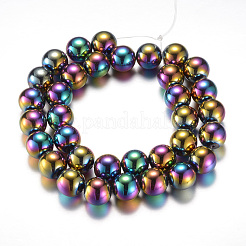 Electroplate magnetico ematite sintetico fili di perline&nbsp;G-A165A-12mm-01