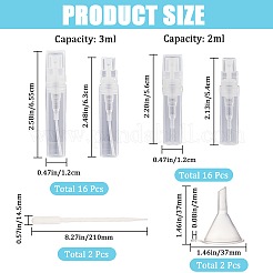 32 Stück 2 Arten 2 ml/3 ml Polypropylen (PP) Sprühflaschen&nbsp;MRMJ-GF0001-44