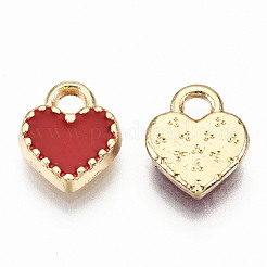 Legierung Emaille Anhänger / charms&nbsp;X-ENAM-S126-015C-RS