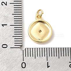 Ottone micro spianare pendenti zirconi&nbsp;KK-Z135-05G-03