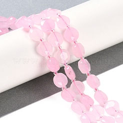 Natürliche weiße Jade (gefärbt) Perlenstränge&nbsp;G-N342-08