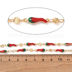 Emaillekette aus Messing&nbsp;KK-CBA3B44-11G