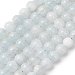 Natürliche Aquamarin Perlen Stränge&nbsp;G-R446-8mm-04-02