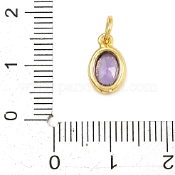 Charms in ottone zirconi a pavé di ottone&nbsp;KK-CBA9C72-03G-D