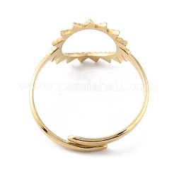 Verstellbare Ringe aus hohlem Sonnenstahl 304&nbsp;RJEW-D002-04G