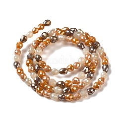 Fili di perle di vertro placcato&nbsp;GLAA-B013-01G