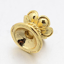 Perles en laiton de lotus&nbsp;KK-F0292-14G