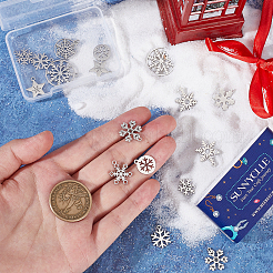 20 pendentif de Noël en acier inoxydable 201 et 304 de 10 styles&nbsp;STAS-SC0005-20