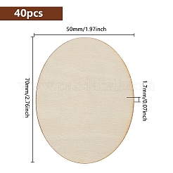 Unvollendete Rohlingsscheiben aus Buchenholz&nbsp;WOOD-WH0124-47C