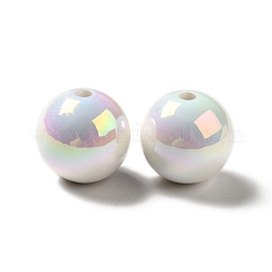 Placage uv perles acryliques irisées arc-en-ciel&nbsp;LS-X-PACR-D070-01F