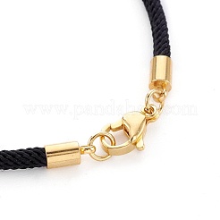 Création de bracelet en cordon de coton tressé&nbsp;MAK-L018-03A-03-G