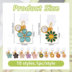 Bouchons anti-poussière mobiles en plastique 10 pièces&nbsp;HJEW-WH00148