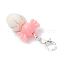 Decorazioni pendenti in turchese sintetico verniciate a spruzzo&nbsp;HJEW-JM03948-02