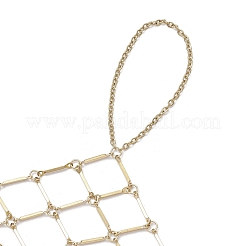 Pulseras de anillo con cadenas de cable de latón para mujer&nbsp;BJEW-JB11581-01