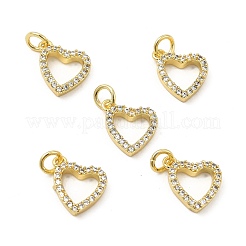 Ciondoli in ottone zirconi chiari micro pavé&nbsp;X-KK-E068-VB174